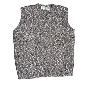 Penchant Irish Cable Knit VTG 70/80's Sleeveless Sweater Vest Wool‎ Blend 40